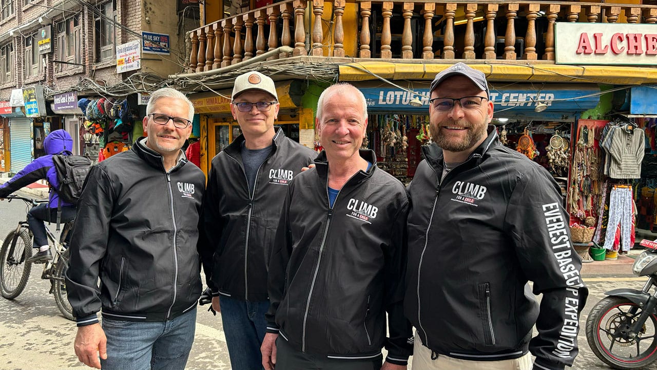 Carsten arrived in Kathmandu and met with the team.